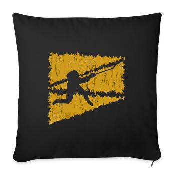 Eishockey - Sofakissenbezug 45 x 45 cm - Schwarz - Vorne