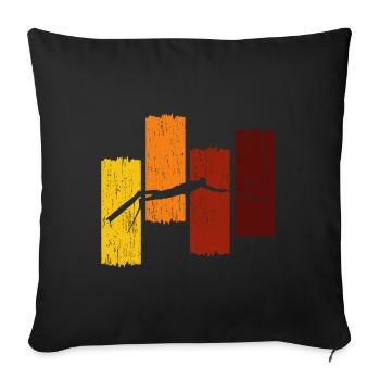 Spearfishing-Shirt - Sofa pillowcase 17,3'' x 17,3'' (45 x 45 cm) - black - Front