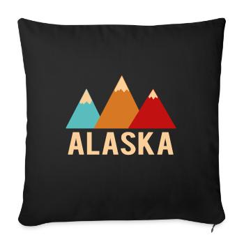 Alaska - Sofa pillowcase 17,3'' x 17,3'' (45 x 45 cm) - black - Front