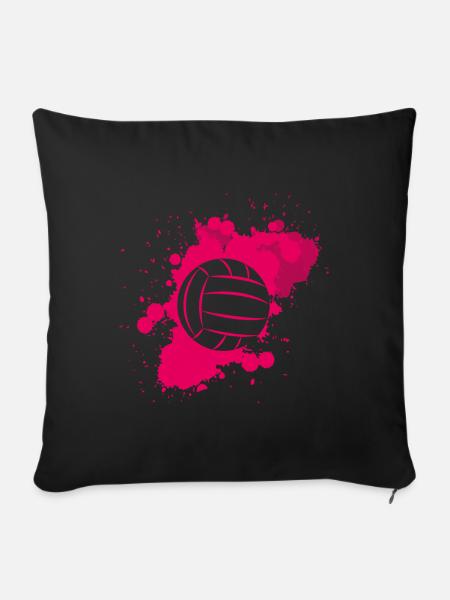 volleyball frauen damen - Sofakissenbezug 45 x 45 cm - Schwarz