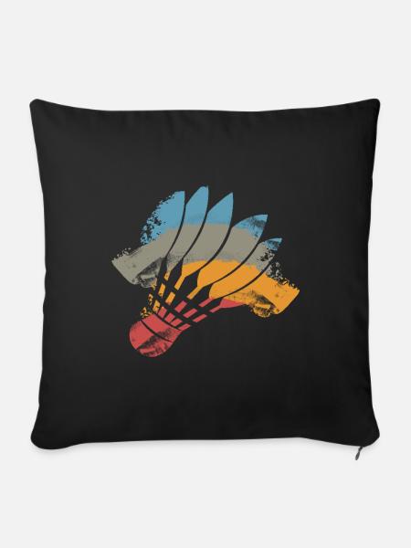 badminton - Sofakissenbezug 45 x 45 cm - Schwarz
