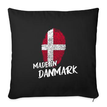 Danemark danmark ADN - Housse de coussin décorative 45 x 45 cm - noir - Devant
