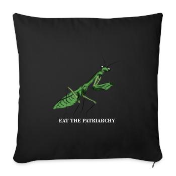 Patriarchy Feminist Feminism Gift - Sofa pillowcase 17,3'' x 17,3'' (45 x 45 cm) - black - Front