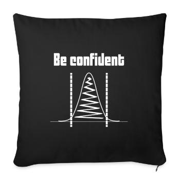 Be confident Informatique Science des données Cadeau - Housse de coussin décorative 45 x 45 cm - noir - Devant