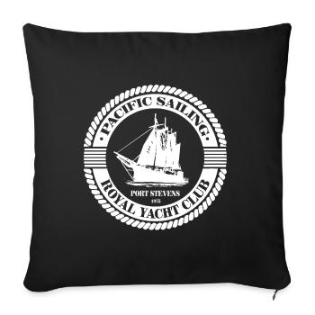 Sailing - Sailing - Sailing Ship - Maritime - Sofa pillowcase 17,3'' x 17,3'' (45 x 45 cm) - black - Front
