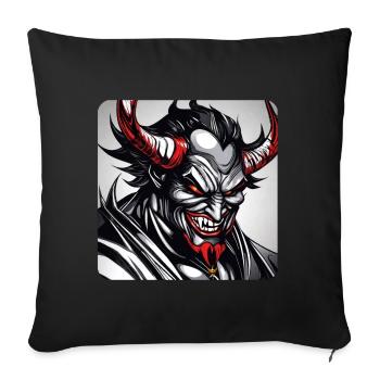 Demon Monster Monster Monster Devil - Sofa pillowcase 17,3'' x 17,3'' (45 x 45 cm) - black - Front