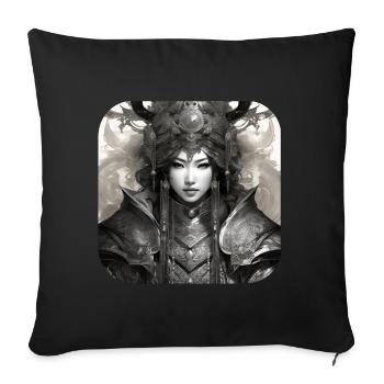 Fière Vierge de bouclier - Housse de coussin décorative 45 x 45 cm - noir - Devant