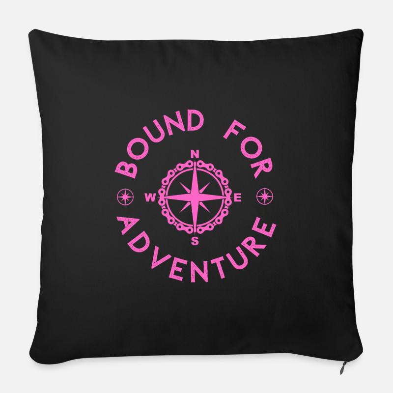 Moods Cycling pink - Sofakissenbezug 45 x 45 cm - Schwarz