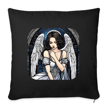 Cool Gothic Angel III - Sofa pillowcase 17,3'' x 17,3'' (45 x 45 cm) - black - Front