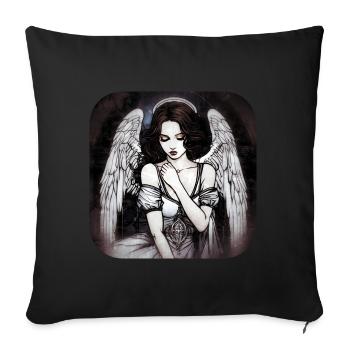 Cool Gothic Angel II - Sofa pillowcase 17,3'' x 17,3'' (45 x 45 cm) - black - Front