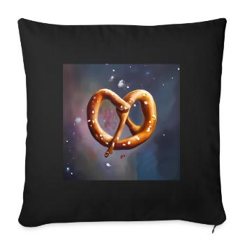Galaxie Bretzel - Housse de coussin décorative 45 x 45 cm - noir - Devant