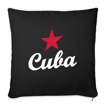 CUBA OLD SCHOOL - Housse de coussin décorative 45 x 45 cm - noir - Devant