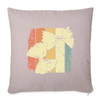 Cuisson des pâtes - Housse de coussin décorative 45 x 45 cm - taupe clair - Devant