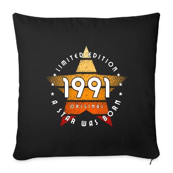 A Star was born 1991 original limited edition - Sofa pillowcase 17,3'' x 17,3'' (45 x 45 cm) - black - Front