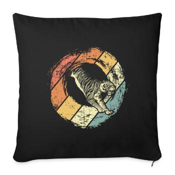 Tiger - Sofakissenbezug 45 x 45 cm - Schwarz - Vorne