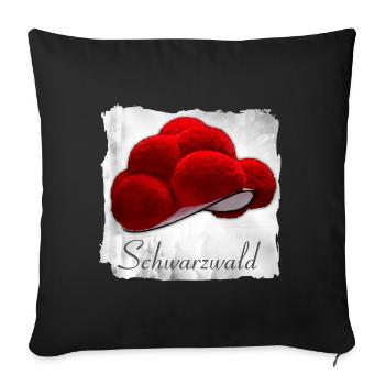 Bollenhut Schwarzwald 1.5 - Sofakissenbezug 45 x 45 cm - Schwarz - Vorne