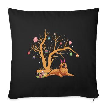 Labrador - Housse de coussin décorative 45 x 45 cm - noir - Devant
