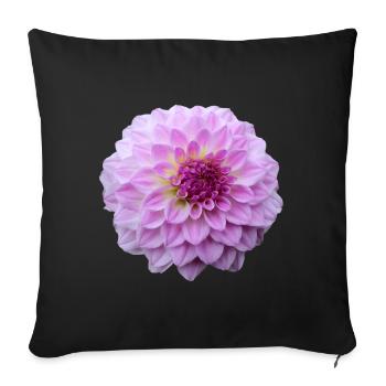 Fleur Rose Rose Fleur Fleurs Rose Rose Fleurs - Housse de coussin décorative 45 x 45 cm - noir - Devant