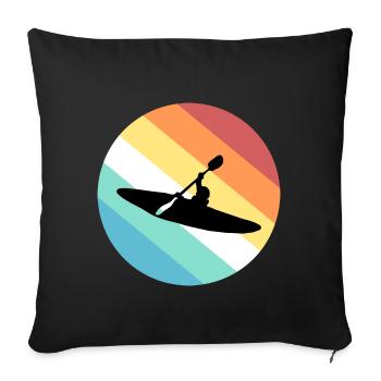 Kayak - Sofakissenbezug 45 x 45 cm - Schwarz - Vorne