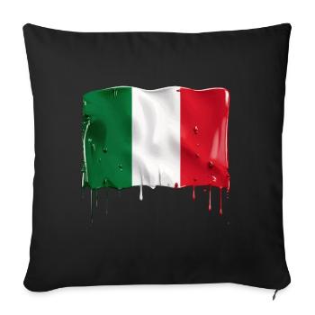 ITALIAN FLAG FLAG ITALY - Sofa pillowcase 17,3'' x 17,3'' (45 x 45 cm) - black - Front