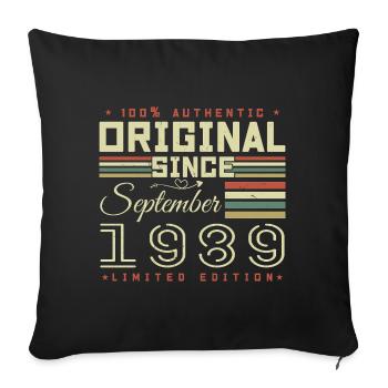September 1989 September 36th Anniversary Limited Edition - Sofa pillowcase 17,3'' x 17,3'' (45 x 45 cm) - black - Front