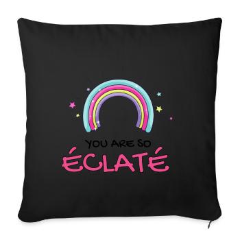 You Are So éclaté - Housse de coussin décorative 45 x 45 cm - noir - Devant