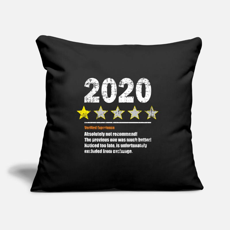 Une étoile mauvaise année 2020 non recommandée Housse de coussin décorative 45 x 45 cm