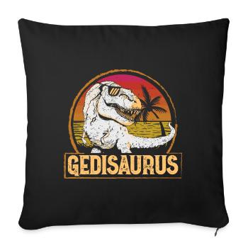 Gedisaurus Gedi Taufgedi - Sofakissenbezug 45 x 45 cm - Schwarz - Vorne