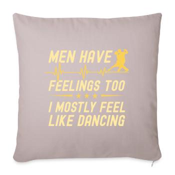 Tanzen Spruch Ballsaal Paartanz Tanz Tanzfläche - Sofakissenbezug 45 x 45 cm - helles Taupe - Vorne