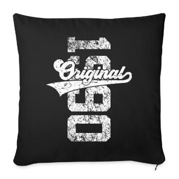 36TH BIRTHDAY ORIGINAL 1990 - Sofa pillowcase 17,3'' x 17,3'' (45 x 45 cm) - black - Front