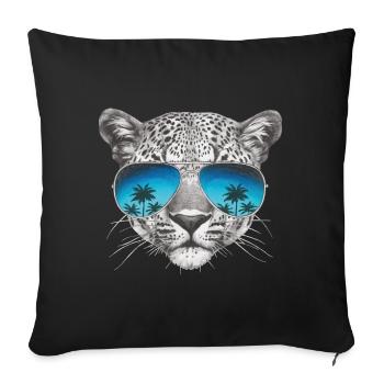 Animal Planet Leopard "Cool" - Sofa pillowcase 17,3'' x 17,3'' (45 x 45 cm) - black - Front