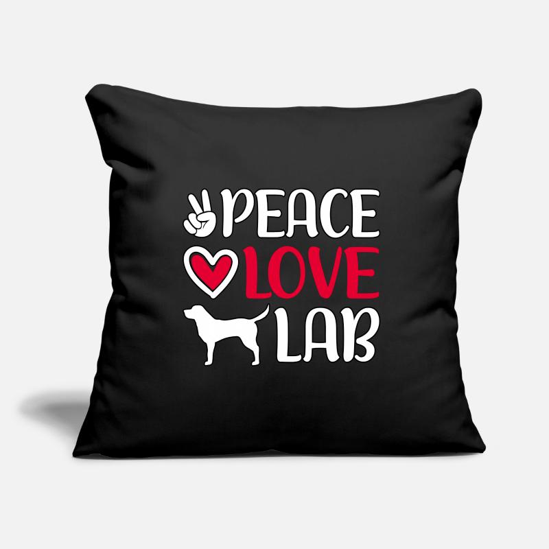 peace love lab Sofakissenbezug 45 x 45 cm