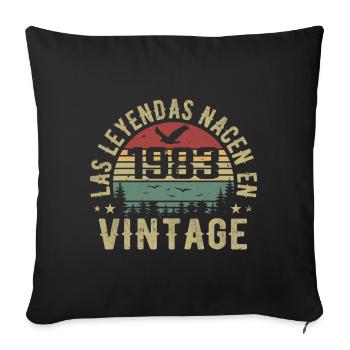 Legends are born 1983 Birthday Gift 1983 - Sofa pillowcase 17,3'' x 17,3'' (45 x 45 cm) - black - Front