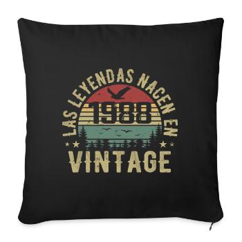 Las leyendas nacen 1988 Regalo de Cumpleaños 1988 - Sofa pillowcase 17,3'' x 17,3'' (45 x 45 cm) - black - Front