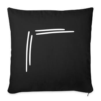 eckig rahmen ecke Vector - Sofakissenbezug 45 x 45 cm - Schwarz - Vorne