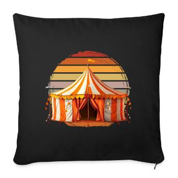 Circus - Sofa pillowcase 17,3'' x 17,3'' (45 x 45 cm) - black - Front