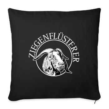 Goat Whisperer Goat Goat - Sofa pillowcase 17,3'' x 17,3'' (45 x 45 cm) - black - Front