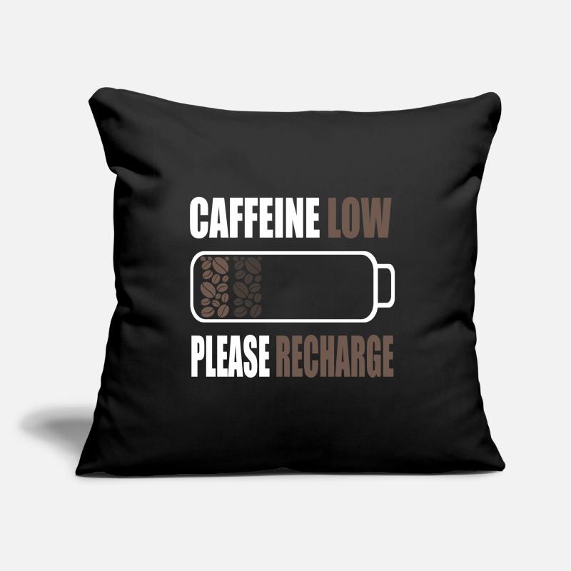 Koffeinarm Bitte aufladen - Kaffeebatterie Sofakissenbezug 45 x 45 cm