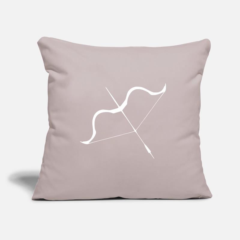 Flèche et conception de l’arc Housse de coussin décorative 45 x 45 cm