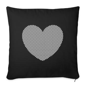 Cadeau pour la fête des mères : Idée de cadeau pour la fête des mères - Housse de coussin décorative 45 x 45 cm - noir - Devant