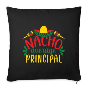 Cinco De Mayo Nacho Average Principal - Sofa pillowcase 17,3'' x 17,3'' (45 x 45 cm) - black - Front