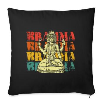 Brahma Hinduismus Indien - Sofakissenbezug 45 x 45 cm - Schwarz - Vorne