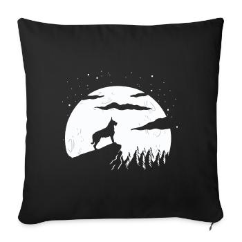 Berger de Picardie - Berger Picard - Housse de coussin décorative 45 x 45 cm - noir - Devant