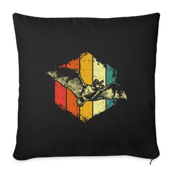 Chauve-souris - Housse de coussin décorative 45 x 45 cm - noir - Devant
