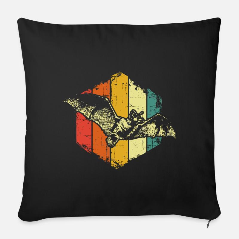 Fledermaus - Sofakissenbezug 45 x 45 cm - Schwarz
