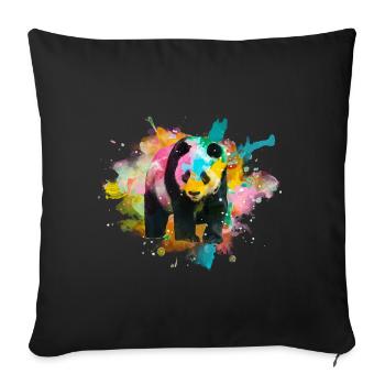 Panda géant - Housse de coussin décorative 45 x 45 cm - noir - Devant