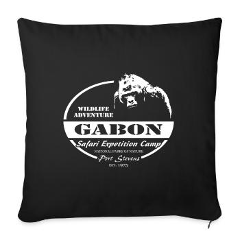 Gabun Gorilla - Sofakissenbezug 45 x 45 cm - Schwarz - Vorne