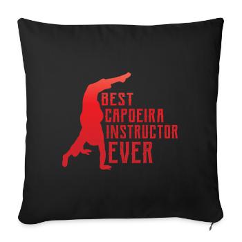 Bester Capoeira-Instruktor aller Zeiten - Sofakissenbezug 45 x 45 cm - Schwarz - Vorne