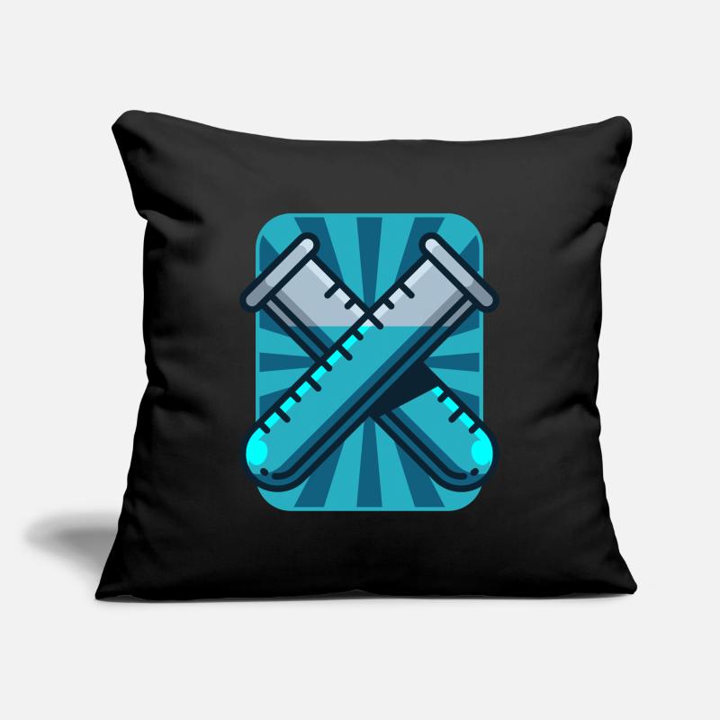 Test tubes, gift chemistry laboratory laboratory Sofa pillowcase 17,3'' x 17,3'' (45 x 45 cm)