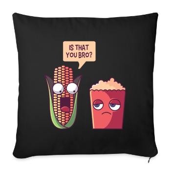 Popcorn - Sofa pillowcase 17,3'' x 17,3'' (45 x 45 cm) - black - Front